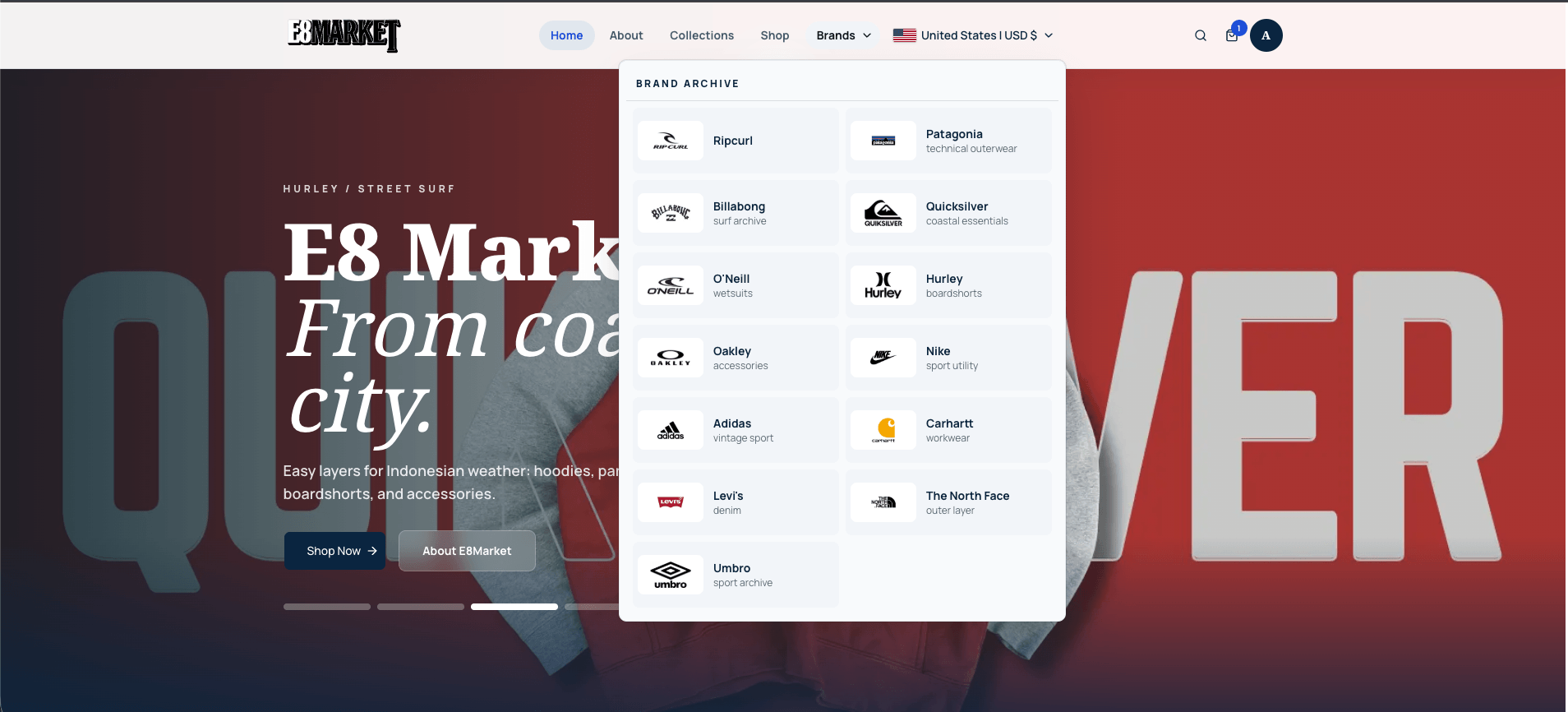 E8market Store preview 3