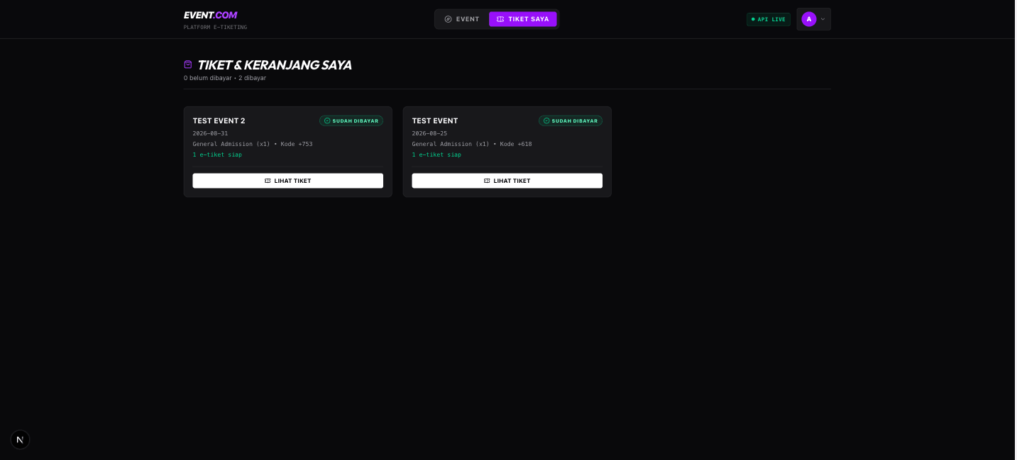 Event.com — E-ticket Platform preview 3