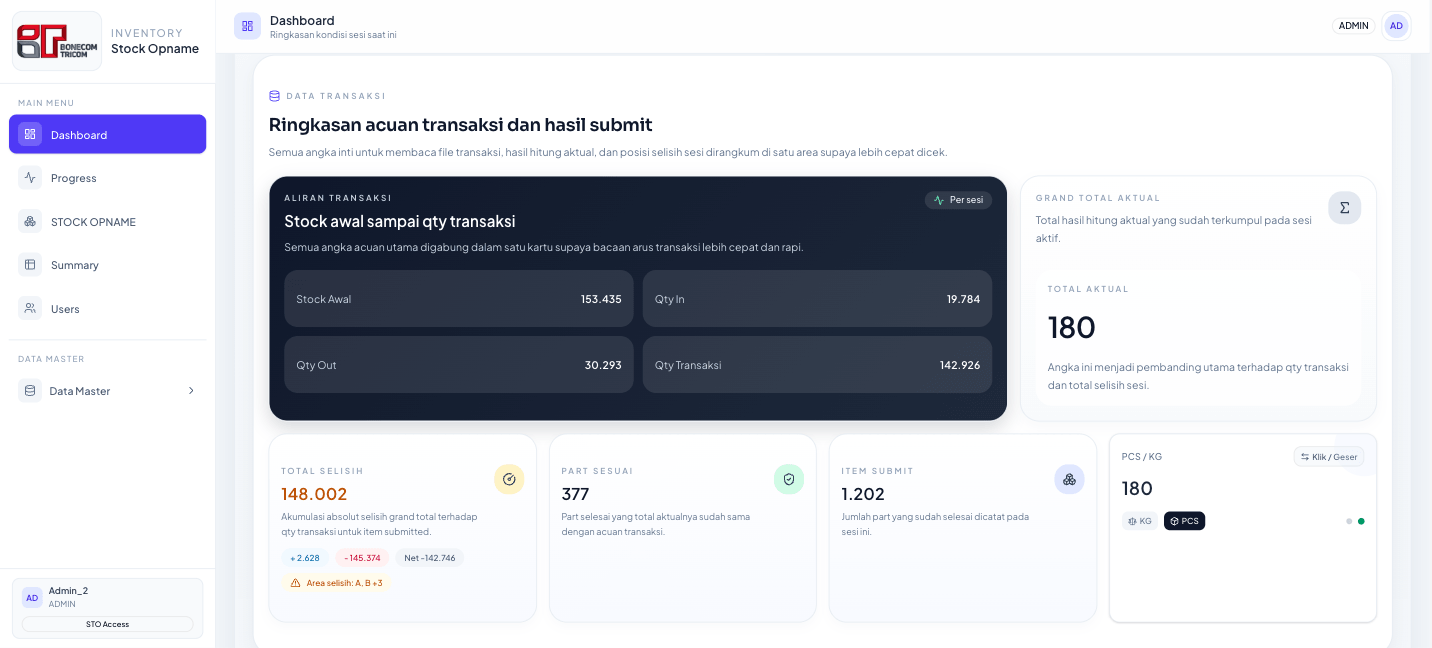 Web App Inventory System preview 4