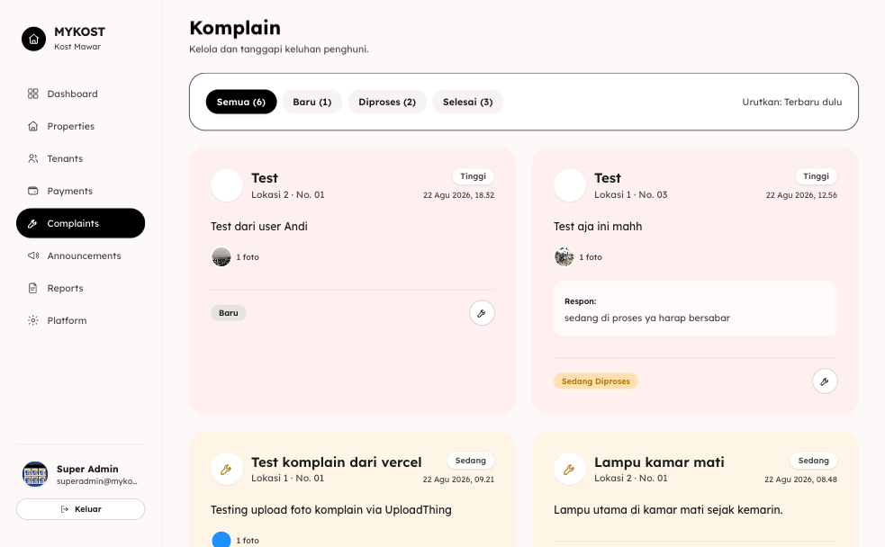 MyKost — Boarding House Management (SaaS) preview 8