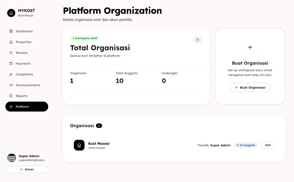MyKost — Boarding House Management (SaaS) preview 11